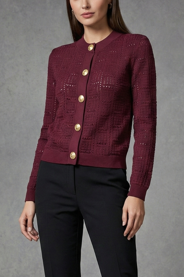 The Balm Cardigan Gold Button