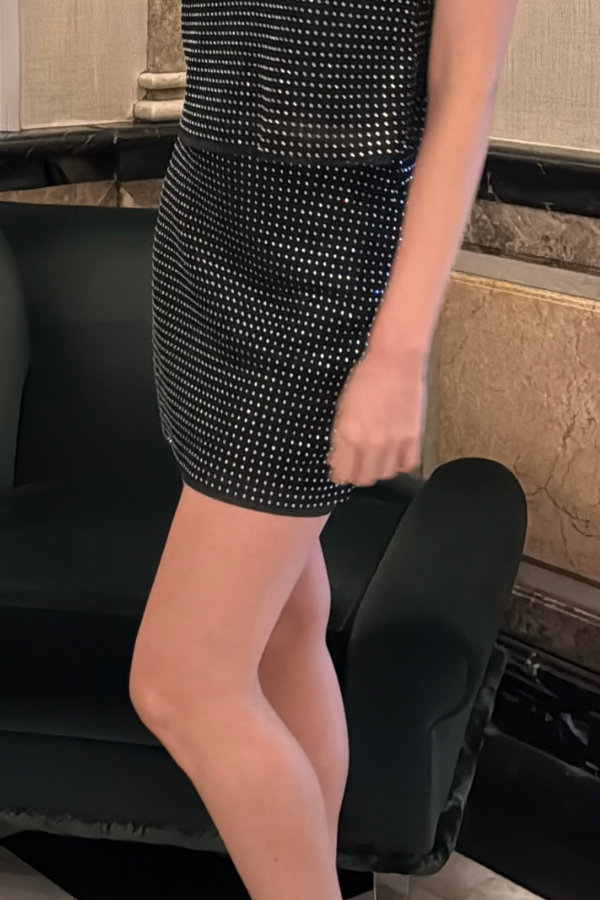 The Starlight Mesh Mini Skirt