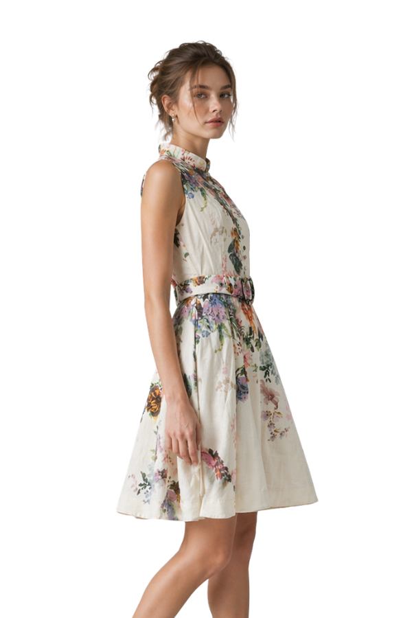 The Zim Sleeveless Floral Dress - pookie and sebastian