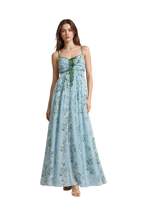 The Johanne Printed Floral Midi Dress