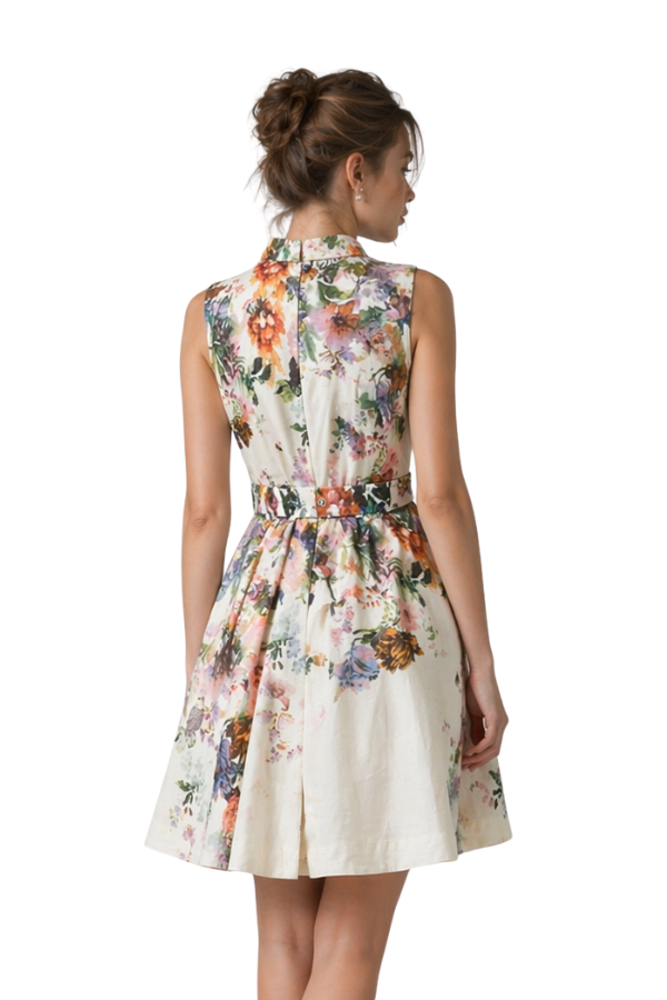 The Zim Sleeveless Floral Dress - pookie and sebastian