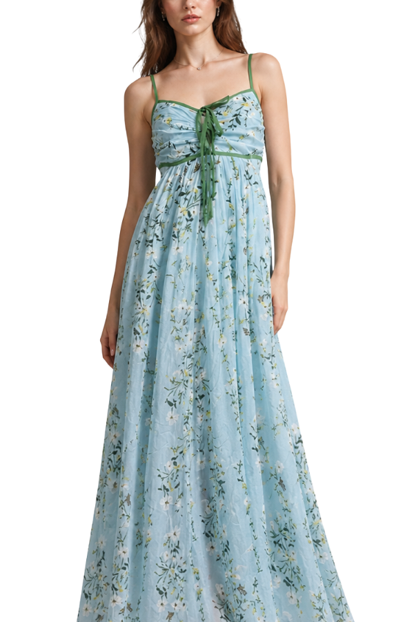 The Johanne Printed Floral Midi Dress