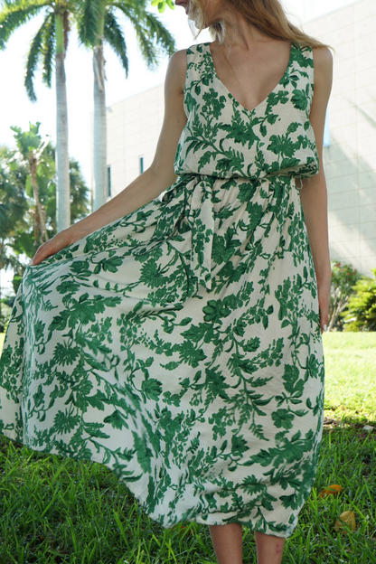 Floral Belted Dress