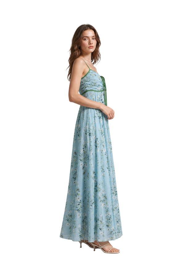 The Johanne Printed Floral Midi Dress