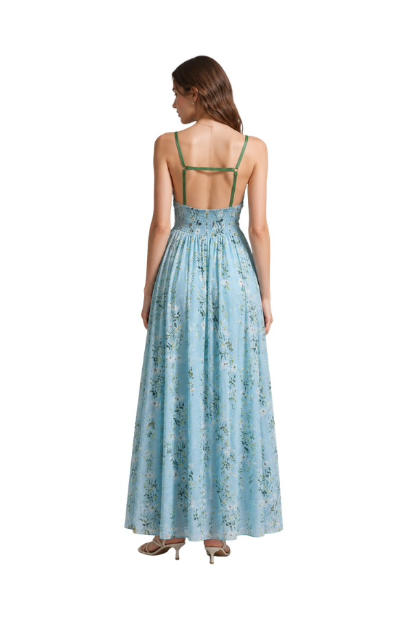 The Johanne Printed Floral Midi Dress
