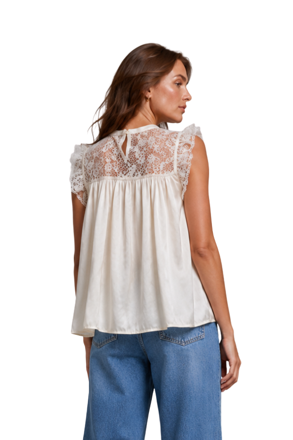 The Ava Lace Mix Top