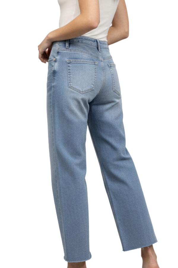 The Slit Mid Rise Jeans - pookie and sebastian