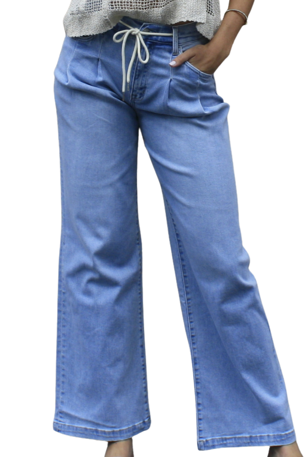 The Pleated Slack Drawstring Jean - pookie and sebastian