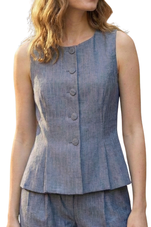 The Eleanor Striped Vest - pookie and sebastian