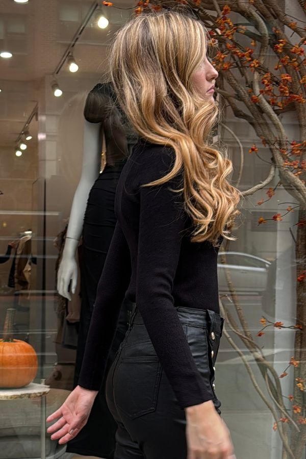 The Odette Knit Mock Neck Sweater