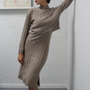 Claire Long Sleeve 2-Way Sweater Dress pookie and sebastian