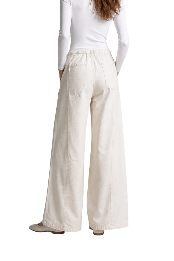 The Butter Min Washed Waist Tie Leg Pants