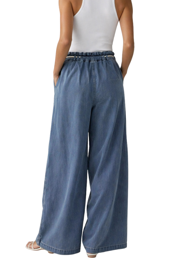 The Clementine Pleated Drawstring Pants - pookie and sebastian