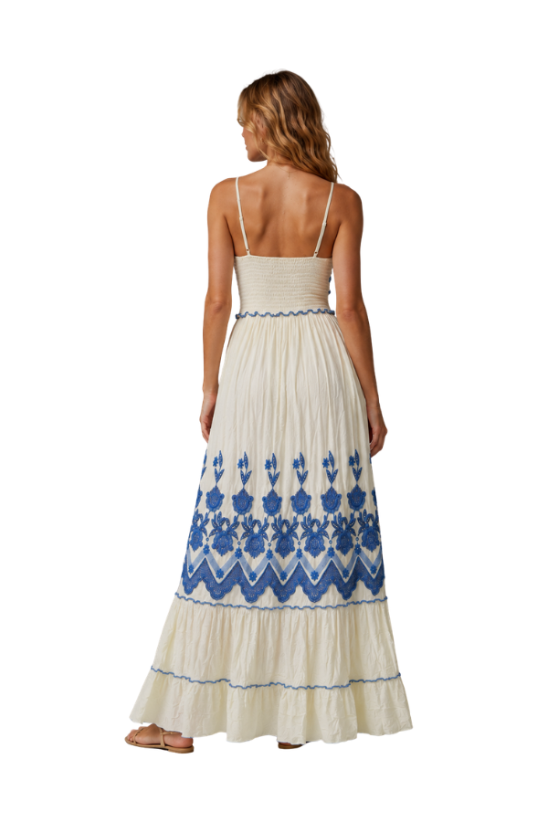 The Emilia Embroidered Maxi Dress