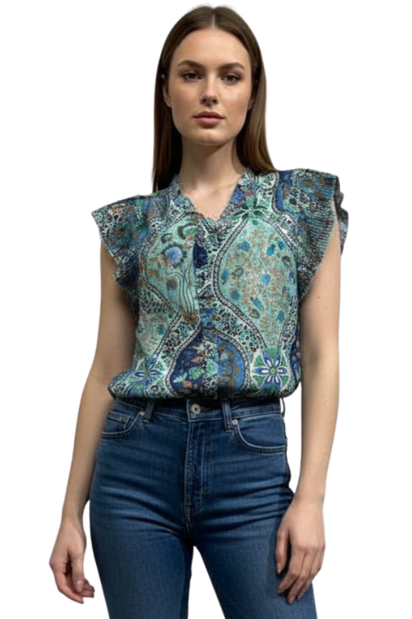 The Billie Boho Printed Shirt - pookie and sebastian