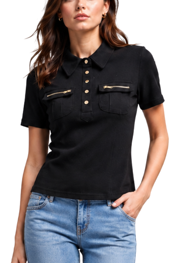 The Sloane Button-Pocket Polo
