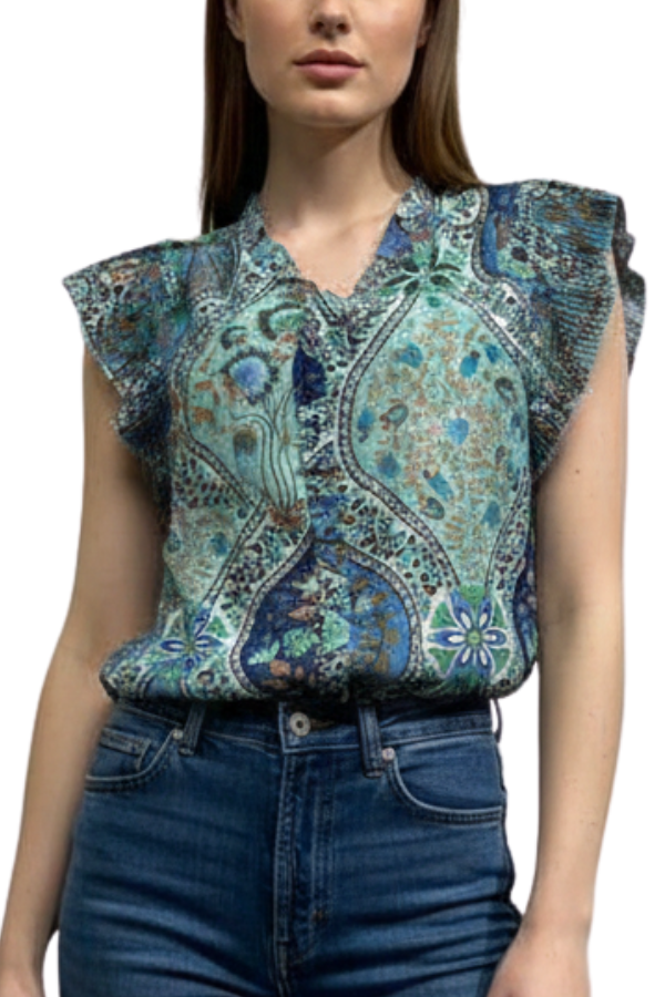 The Billie Boho Printed Shirt - pookie and sebastian