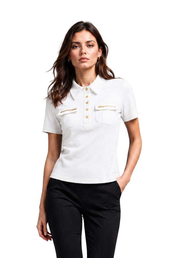 The Sloane Button-Pocket Polo