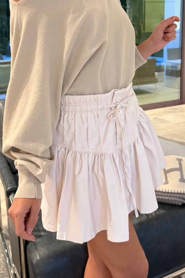 RL Pleather Ruffle Skirt