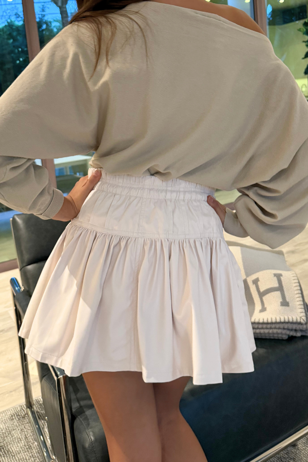 RL Pleather Ruffle Skirt