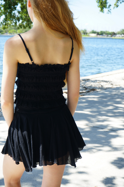 Erika Ruched Pleats Skort