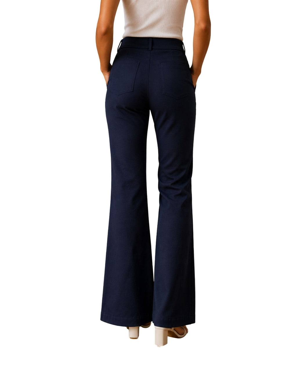 The Angela High Rise Flare Pants - pookie and sebastian