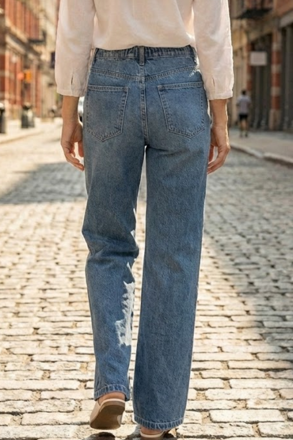 The Lucien Drawstring Denim Jeans