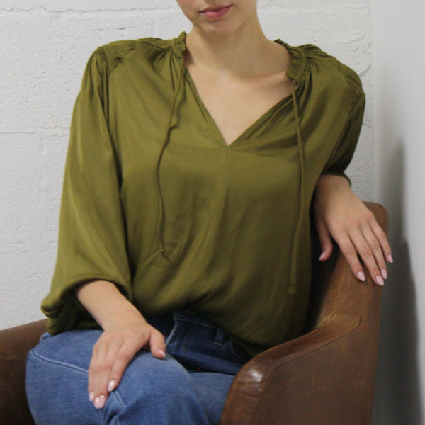 RB Bethany Pleated Yoke Blouse pookie and sebastian