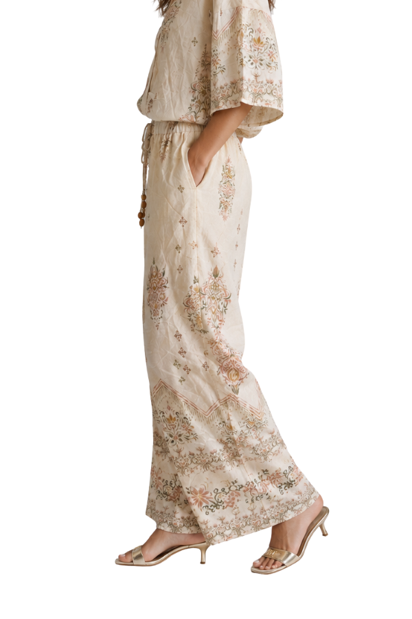 The Marie Tie Front Waist Band Pants - pookie and sebastian