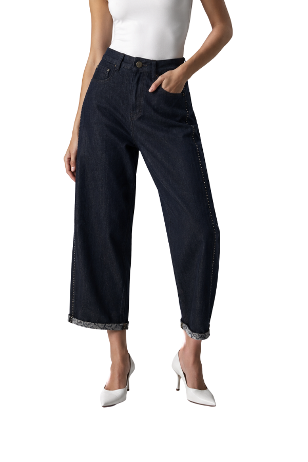 The Elie Brown Stitch Barrel Light Jeans