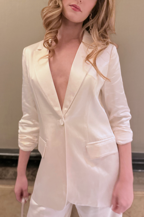 The Satin Luxe Blazer