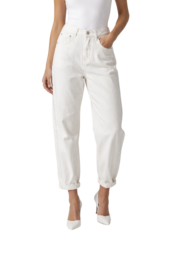 The Elie Brown Stitch Barrel Light Jeans