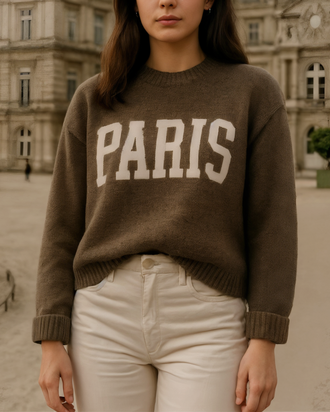 Letter Sweater Top