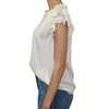 Arya Picot Edge Lace Short Sleeve Blouse Pookie and Sebastian