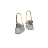 Big Crystal Triangle Drop Earrings pookie and sebastian