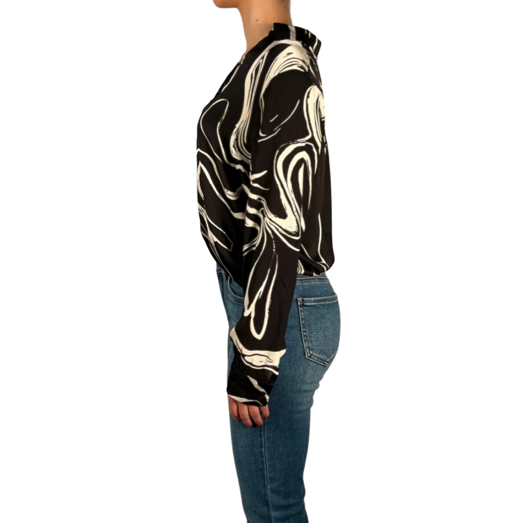 Chelsea V-Neck Woven Shirt Pookie and Sebastian