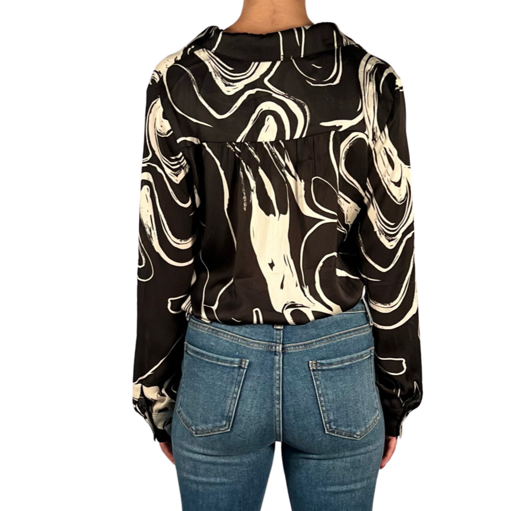 Chelsea V-Neck Woven Shirt Pookie and Sebastian