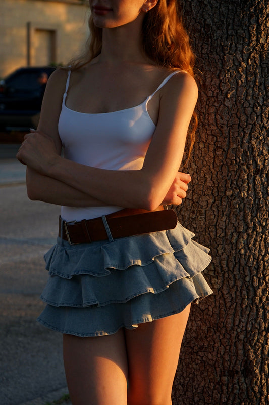 Tiered Mini Skort