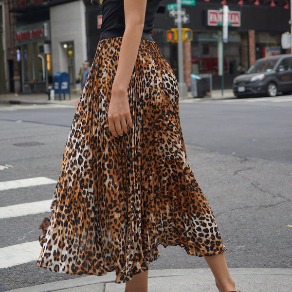 Ballen Leopard Print Skirt