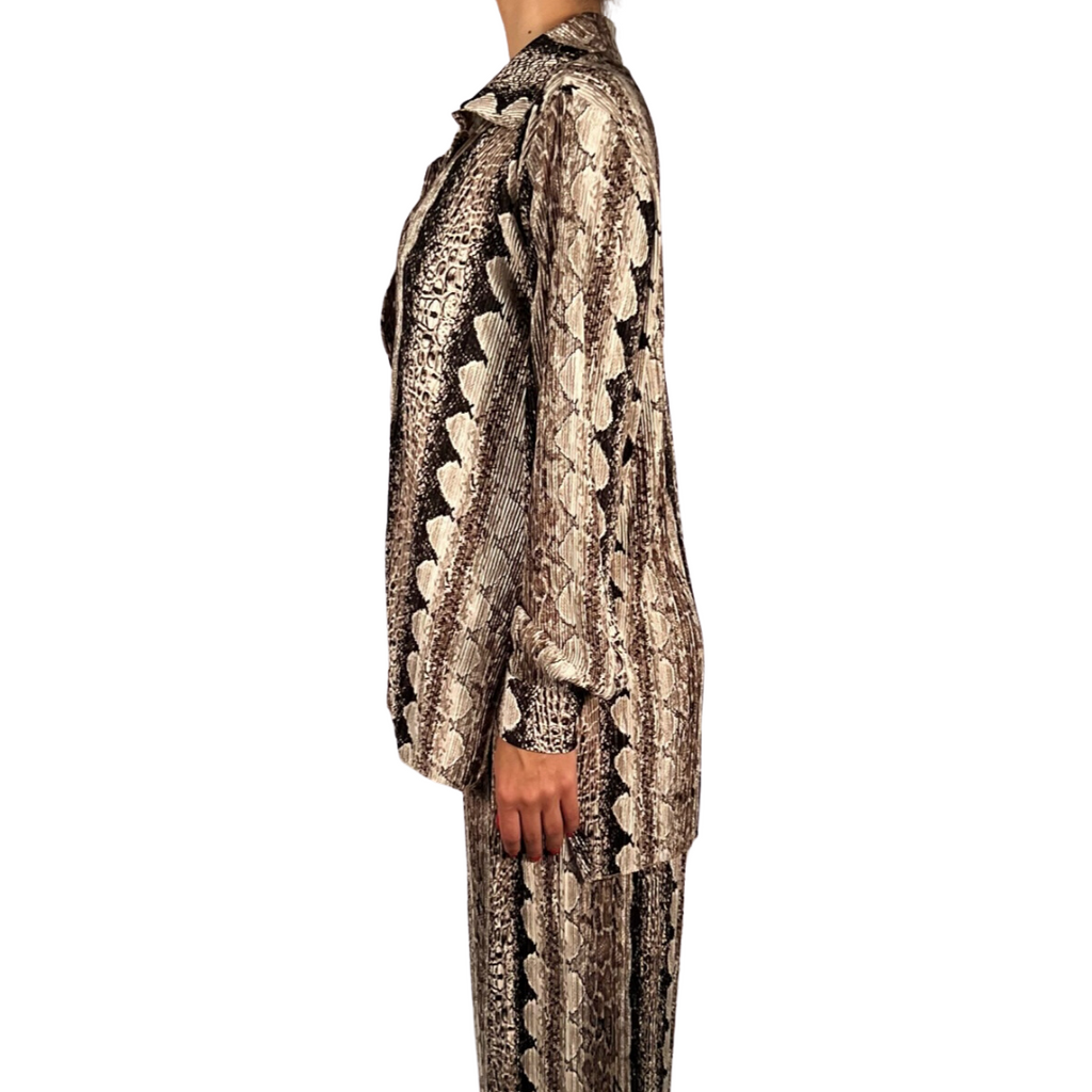 Georgette Snake Print Shirt Pookie and Sebastian