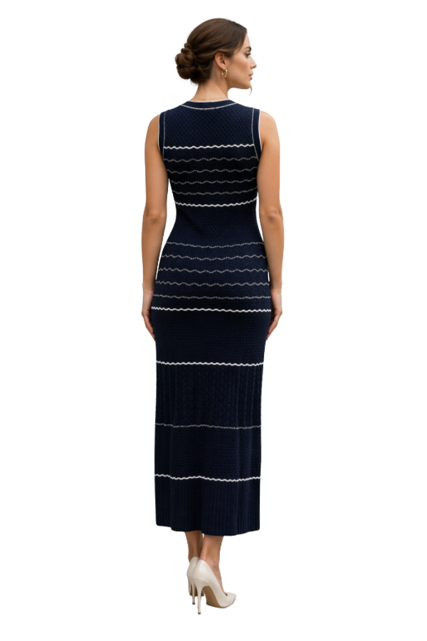 The Striped Knitted Dress - pookie and sebastian
