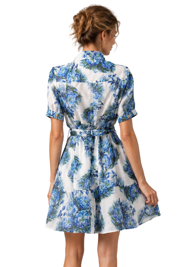 The Miriam Bouquet With Belt Dress
