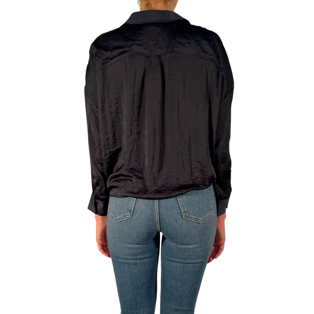 Lilly Twist Front Silky Shirt Pookie and Sebastian