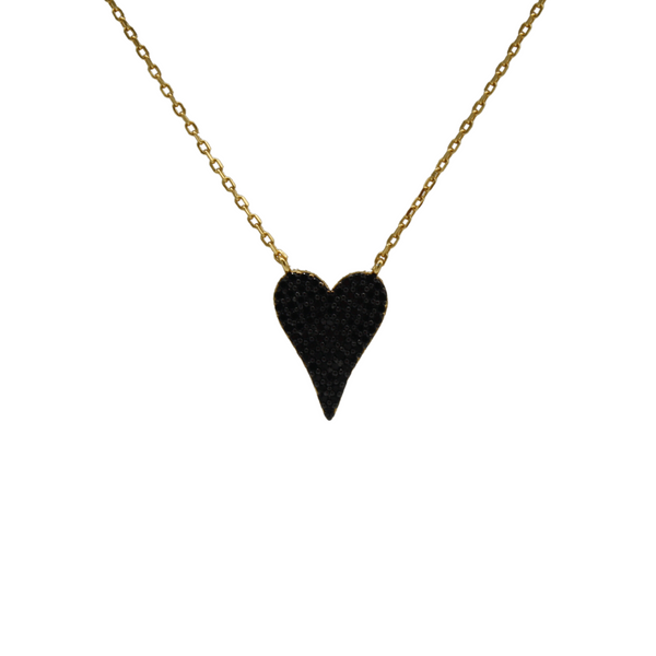 Medium Diamond Heart Necklace pookie and sebastian