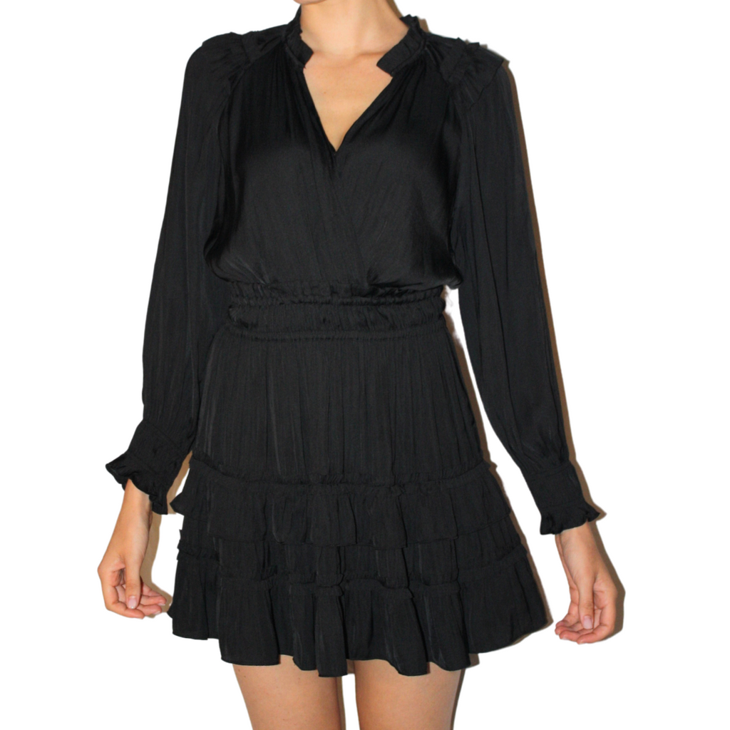 Ruby Ruffled Long Sleeve Mini Dress Pookie and Sebastian