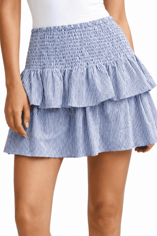 The Sandy Stripe Linen Skirt