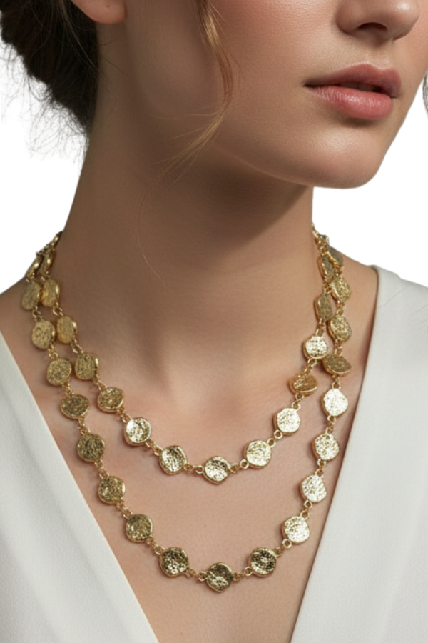 The Layered Long Coin Necklace - pookie and sebastian