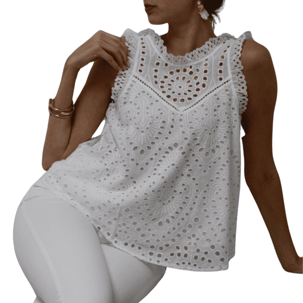 Vivenne Eyelet Lace Top pookie and sebastian