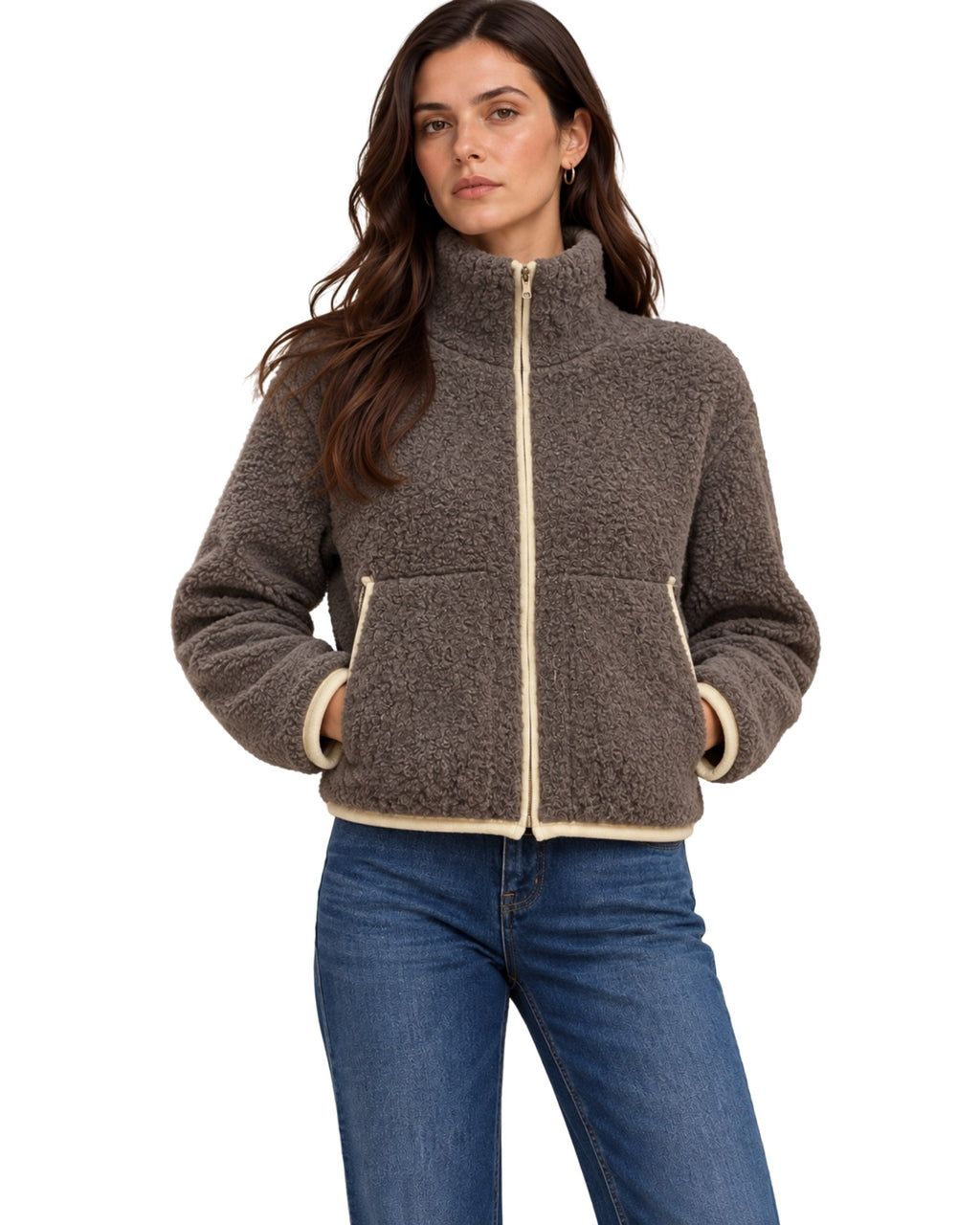 The Lettie High Neck Zipper Jacket