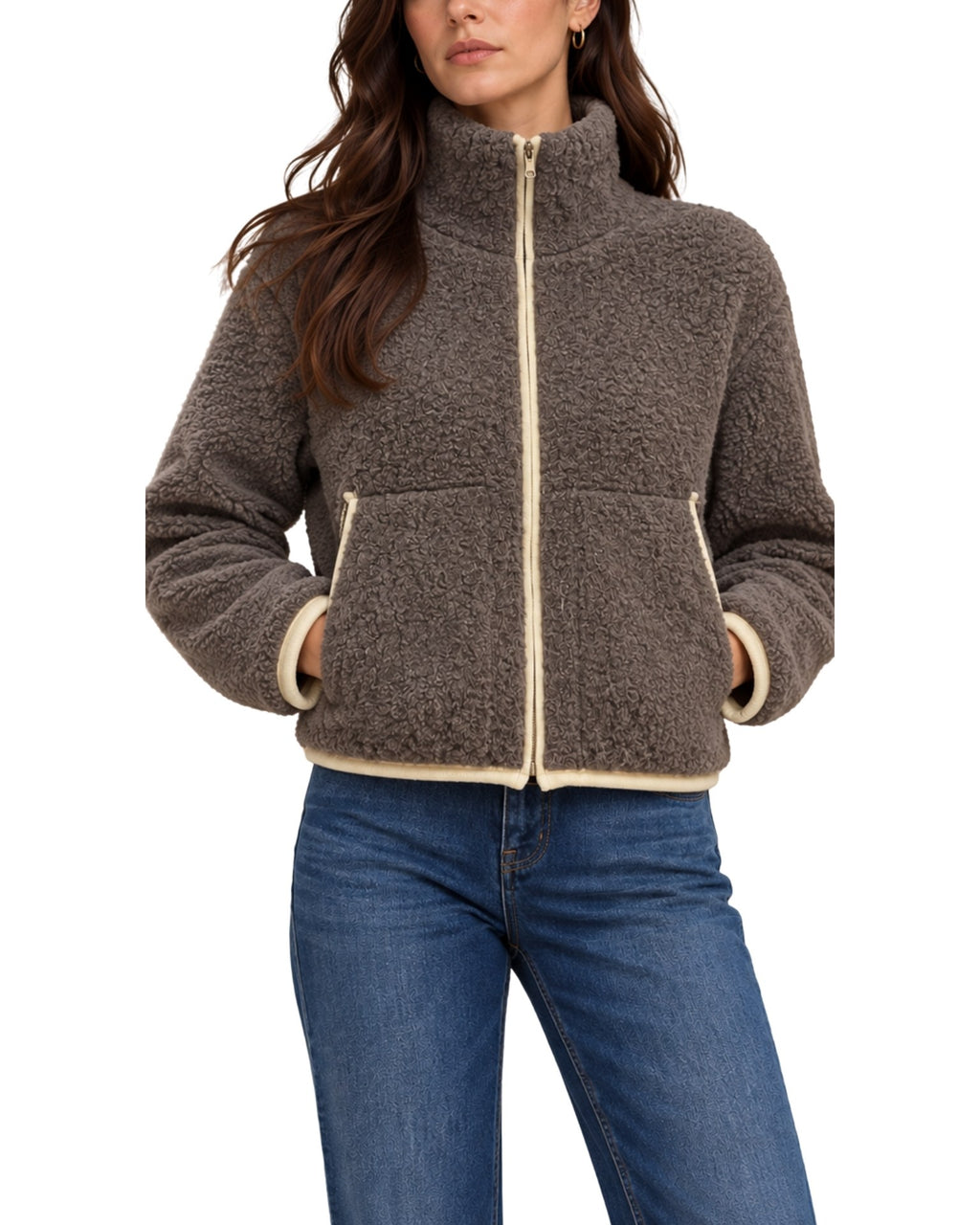 The Lettie High Neck Zipper Jacket
